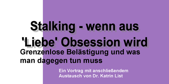 Info poster in purple and white.