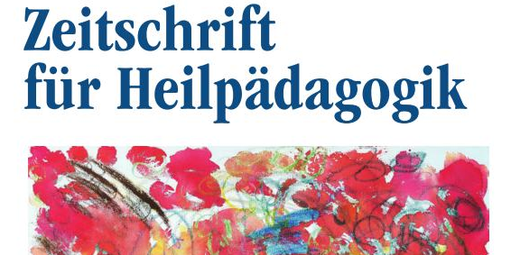 Cover der aktuellen Ausgabe der Zeitschrift für Heilpädaogik mit abstraktem pink-rötlichem Geäst und Laub